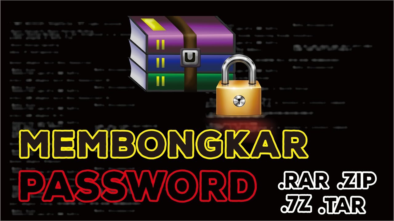 Cara nge hack password file rar tar